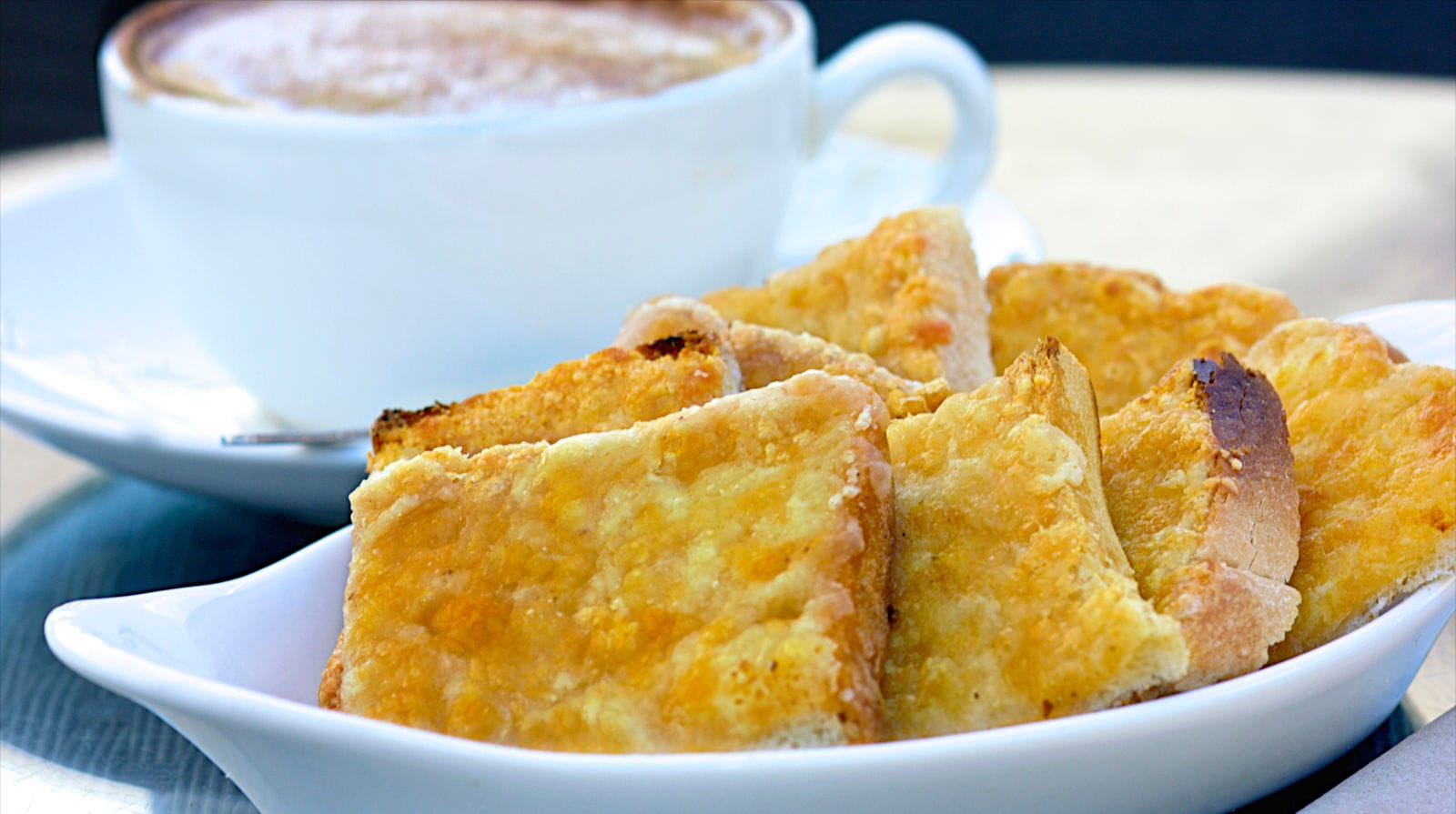cheese on toast at the milk churn