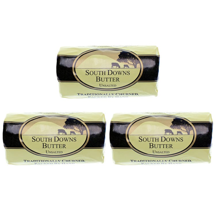 south downs butter unsalted roll 200g x 3